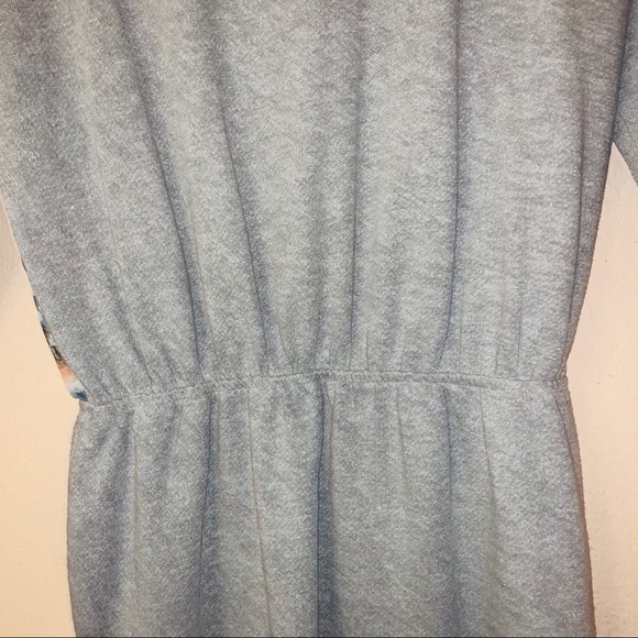 BCBGeneration Grey Sheer Back Sweatshirt Dress Med - Picture 3 of 11